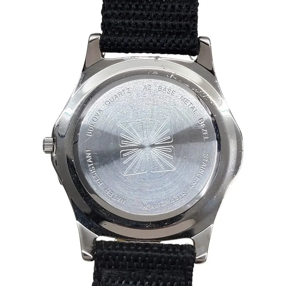 Caravelle by Bulova Mens Sport Tachymeter Watch 45A00 White Dial Quartz